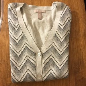 Banana Republic Cardigan Chevron Print Size Small